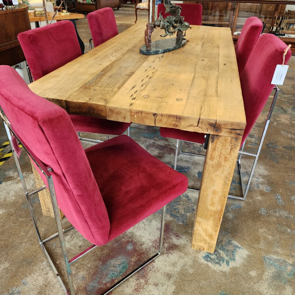 Heavy Wood Dining Table